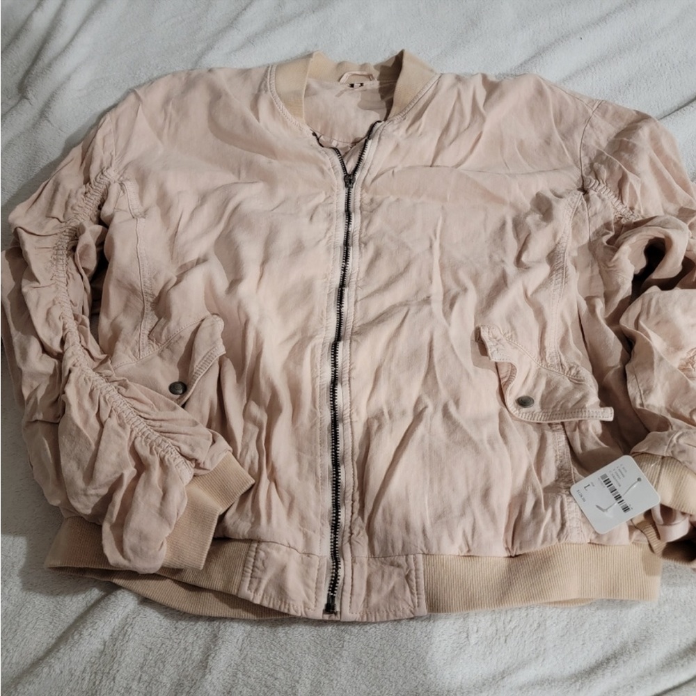 Free People Oversized Bomber Jacket NWT